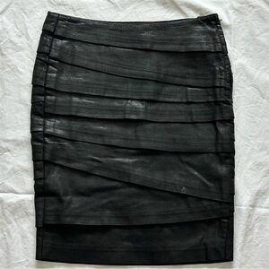 7 For All Mankind Chic Black Tiered Skirt size 25